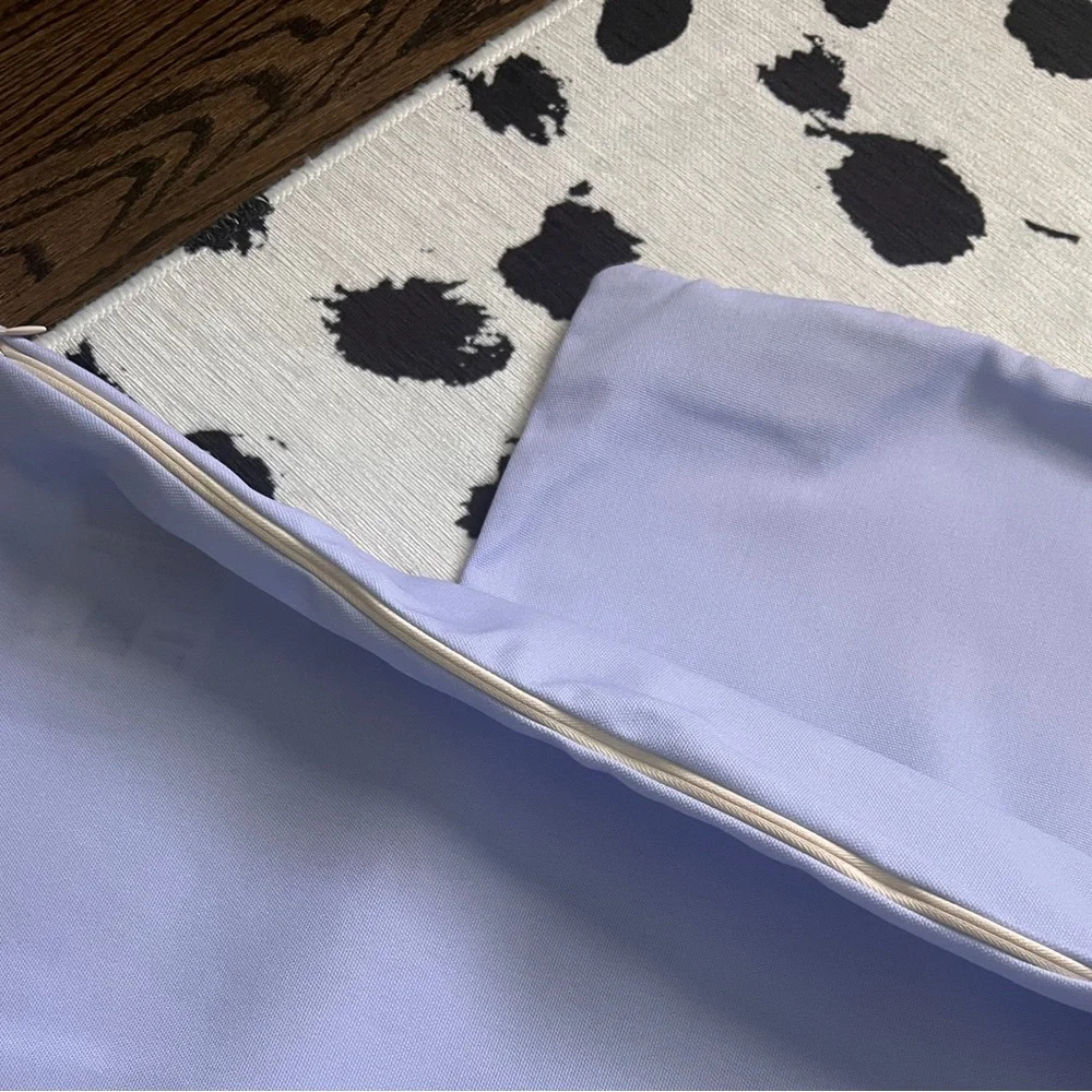 Set of 2 periwinkle lavender pillow covers 19.5